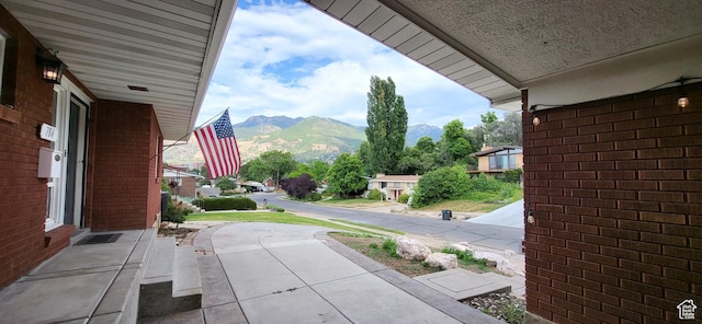 784 Lavina Dr, South Ogden, UT 84403 - view of patio / terrace featuring a mountain view