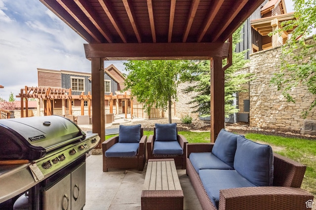 1825 Three Kings Dr Unit 3101, Park City, UT 84060 - view of patio / terrace featuring an outdoor living space and area for grilling
