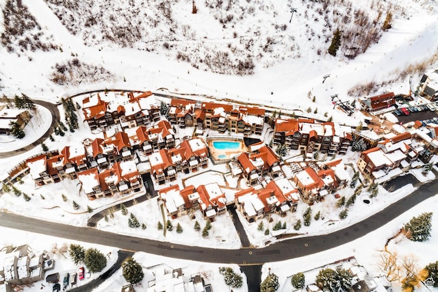1825 Three Kings Dr Unit 3101, Park City, UT 84060 - snowy aerial view with a residential view