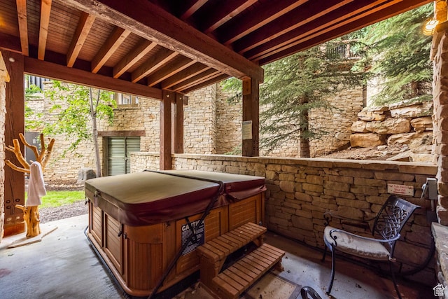 1825 Three Kings Dr Unit 3101, Park City, UT 84060 - view of patio with a hot tub