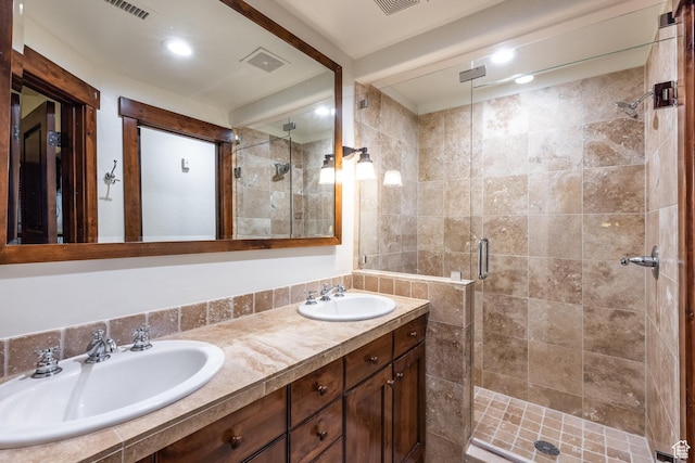 1825 Three Kings Dr Unit 3101, Park City, UT 84060 - bathroom featuring a stall shower and double vanity