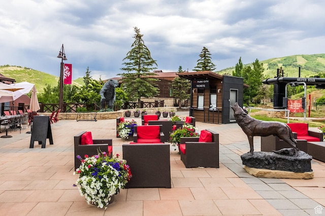 1825 Three Kings Dr Unit 3101, Park City, UT 84060 - view of patio with a mountain view