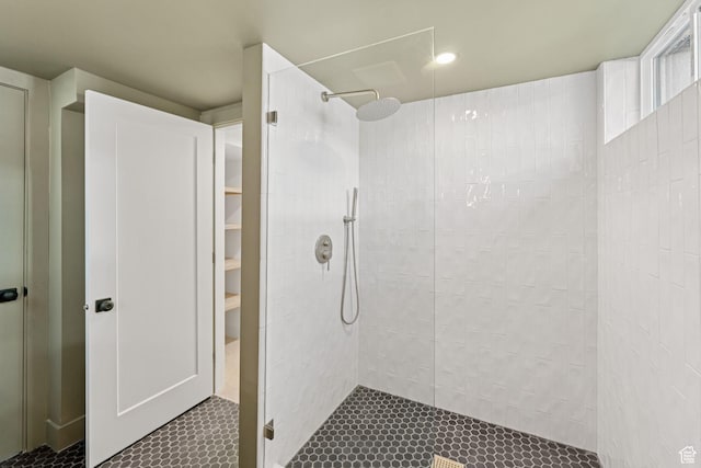 2487 S Beverly St E, Salt Lake City, UT 84106 - bathroom featuring walk in shower and tile patterned floors