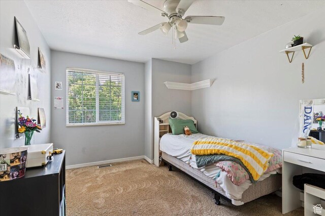 707 W 3675 S, Riverdale, UT 84405 - bedroom with carpet and ceiling fan