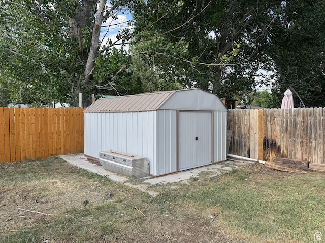 1082 W 650 S, Vernal, UT 84078 - view of shed with a fenced backyard