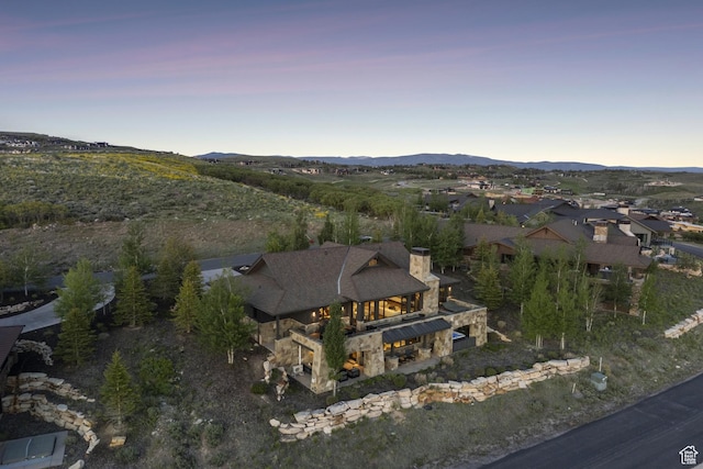 9079 Dye Cabins Dr, Park City, UT 84098 - aerial overview of property's location with a mountainous background