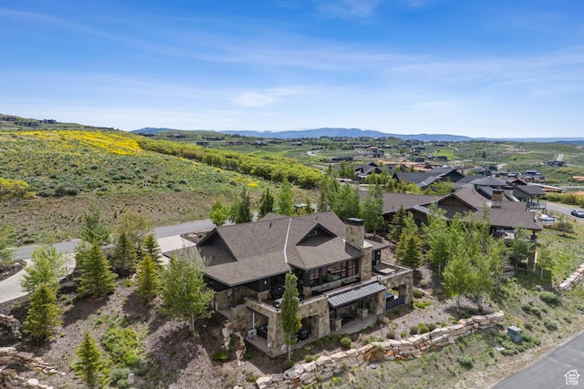 9079 Dye Cabins Dr, Park City, UT 84098 - aerial view of residential area with a mountainous background