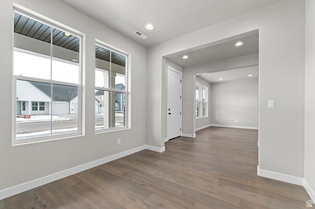1918 S 2475 W, West Haven, UT 84401 - empty room with wood finished floors and recessed lighting