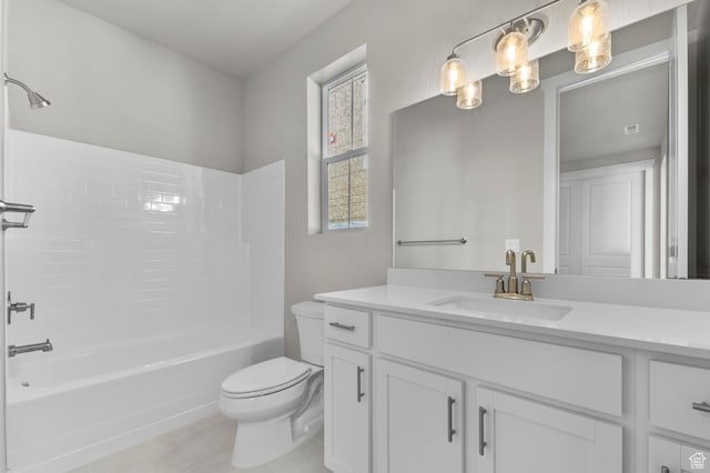 3932 W 2800 N, Lehi, UT 84043 - bathroom with vanity, bathtub / shower combination, and tile patterned floors