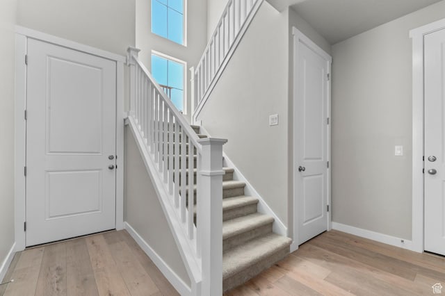 3932 W 2800 N, Lehi, UT 84043 - stairs with wood finished floors