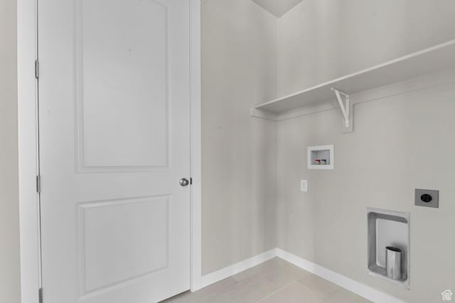 3932 W 2800 N, Lehi, UT 84043 - laundry room with hookup for a washing machine, electric dryer hookup, and light tile patterned flooring