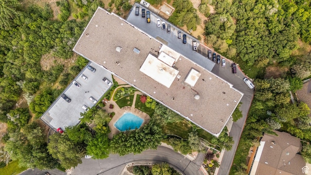 875 S Donner Way E Unit 302, Salt Lake City, UT 84108 - aerial view of a pool