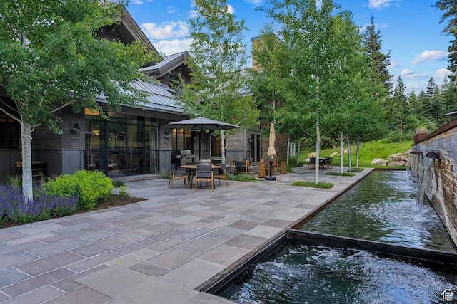 2505 W White Pine Ln, Park City, UT 84060 - view of patio / terrace featuring outdoor dining area and a grill