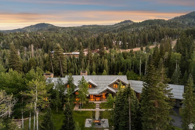 2505 W White Pine Ln, Park City, UT 84060 - view of mountain backdrop with a forest