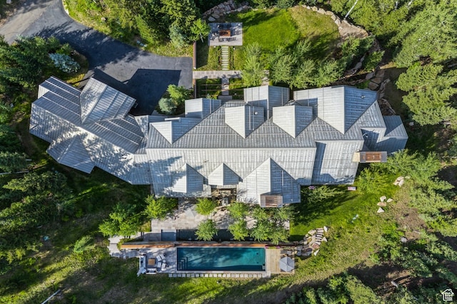 2505 W White Pine Ln, Park City, UT 84060 - drone / aerial view of a pool