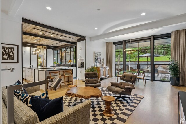 2505 W White Pine Ln, Park City, UT 84060 - community lobby featuring beamed ceiling and recessed lighting