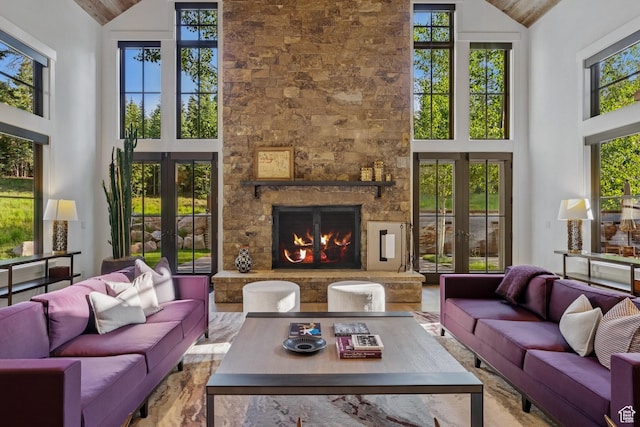 2505 W White Pine Ln, Park City, UT 84060 - sunroom featuring french doors and vaulted ceiling