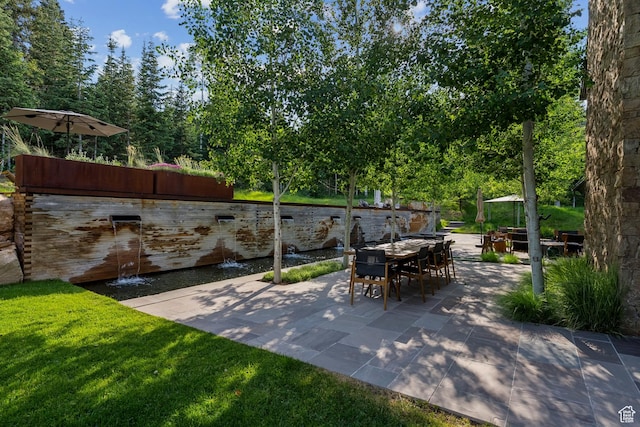 2505 W White Pine Ln, Park City, UT 84060 - view of patio / terrace with outdoor dining area