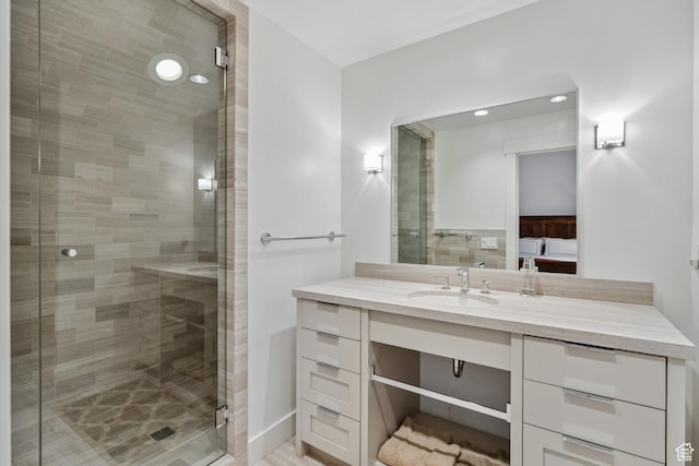 2505 W White Pine Ln, Park City, UT 84060 - ensuite bathroom with vanity and a shower stall