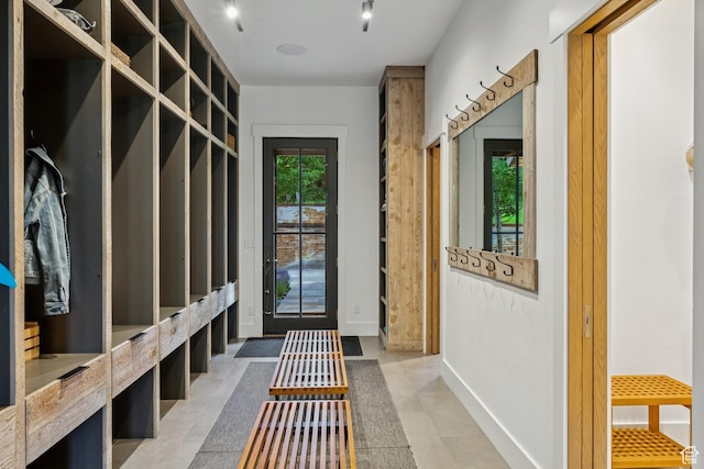 2505 W White Pine Ln, Park City, UT 84060 - mudroom featuring baseboards and light tile patterned floors