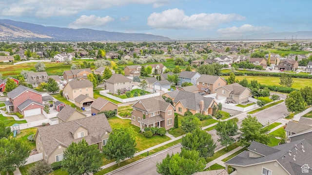 17 S Belmont Dr, Farmington, UT 84025 - aerial view of residential area featuring mountains