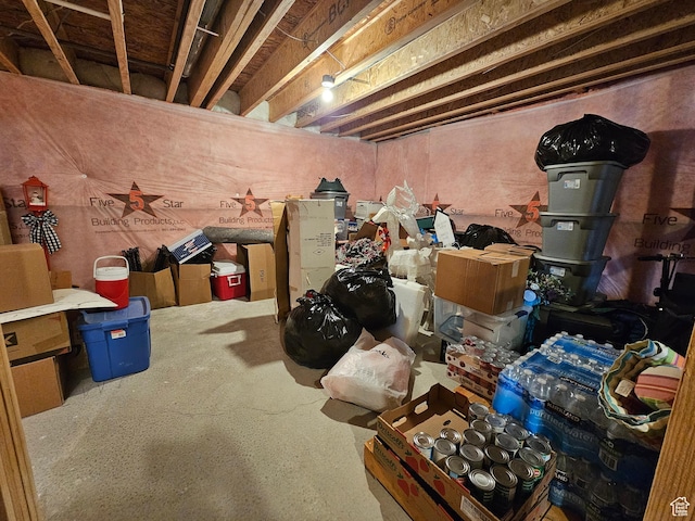 964 E 50 S, Santaquin, UT 84655 - unfinished below grade area featuring a wood stove