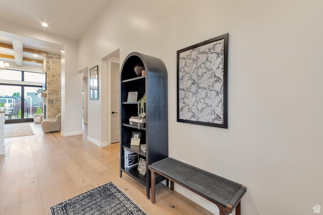 1649 W Pheasant Meadow Dr, Kaysville, UT 84037 - hall with light wood finished floors and recessed lighting