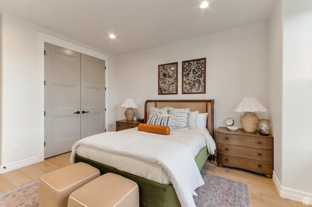 1649 W Pheasant Meadow Dr, Kaysville, UT 84037 - bedroom featuring light wood finished floors and a closet