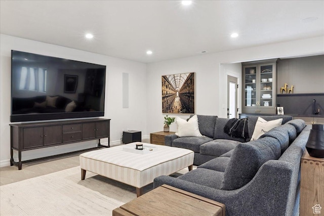 1649 W Pheasant Meadow Dr, Kaysville, UT 84037 - living room with recessed lighting and baseboards