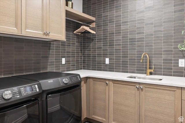 1649 W Pheasant Meadow Dr, Kaysville, UT 84037 - laundry room with cabinet space and independent washer and dryer
