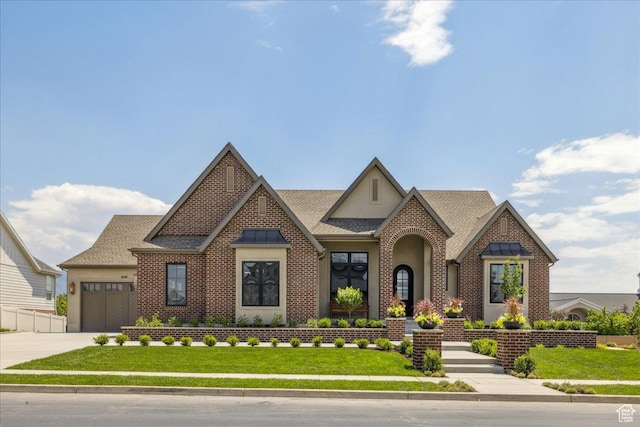 1649 W Pheasant Meadow Dr, Kaysville, UT 84037 - view of front facade featuring driveway, a front lawn, an attached garage, and roof with shingles