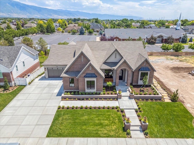 1649 W Pheasant Meadow Dr, Kaysville, UT 84037 - view of front of home featuring a residential view, driveway, brick siding, and an attached garage