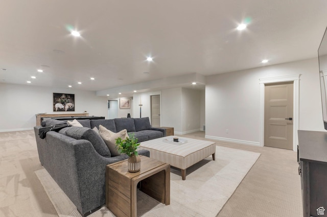 1649 W Pheasant Meadow Dr, Kaysville, UT 84037 - living area with light colored carpet and recessed lighting