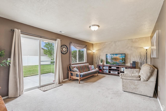 2188 N 2270 W, Lehi, UT 84043 - carpeted living area featuring a textured ceiling