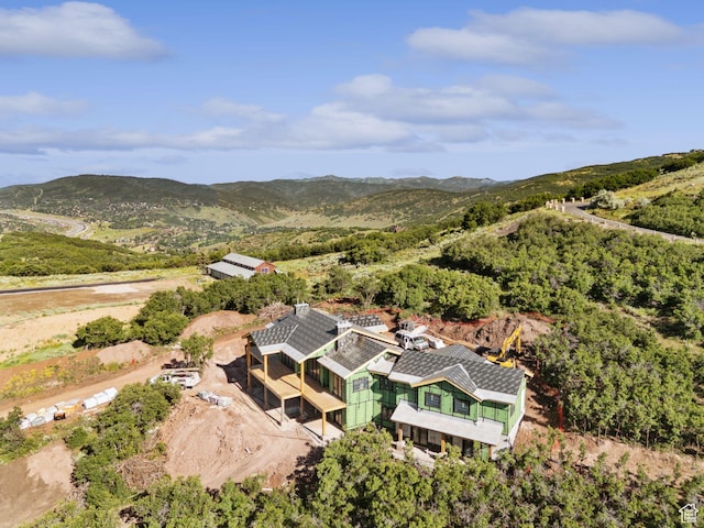 1550 Red Hawk Trl Unit 25, Snyderville, UT 84098 - aerial view of property and surrounding area with a mountain backdrop