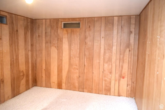 519 Edgehill Pl, East Carbon, UT 84520 - unfurnished room featuring wood walls and carpet flooring