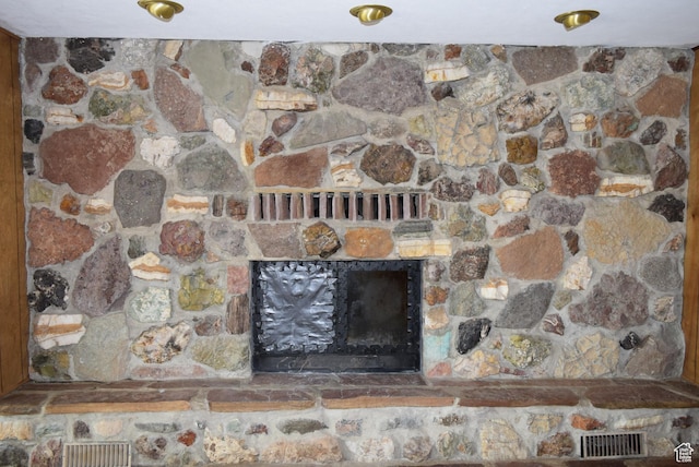 519 Edgehill Pl, East Carbon, UT 84520 - detailed view of a stone fireplace