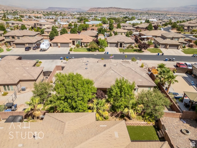 2866 E Carmine Dr, St George, UT 84790 - aerial perspective of suburban area with mountains