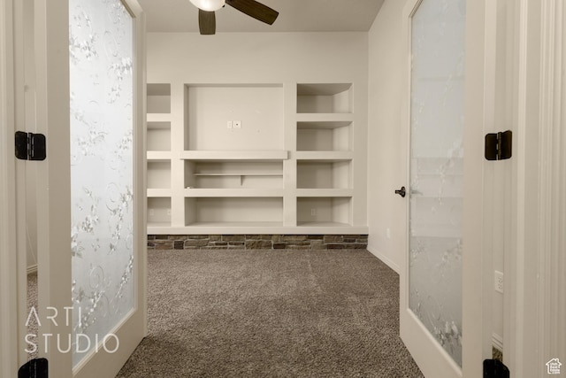 2866 E Carmine Dr, St George, UT 84790 - spacious closet with carpet flooring and ceiling fan
