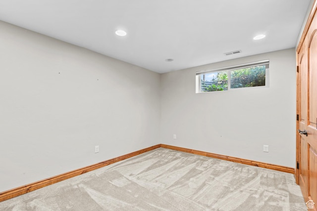 3020 Cherokee Ln, Provo, UT 84604 - carpeted spare room with baseboards and recessed lighting