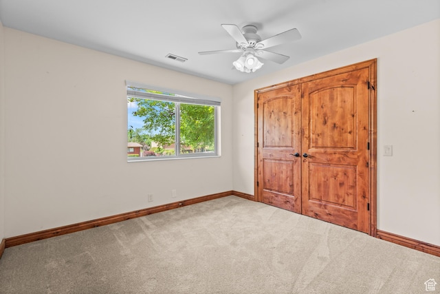 3020 Cherokee Ln, Provo, UT 84604 - unfurnished bedroom with carpet flooring and ceiling fan