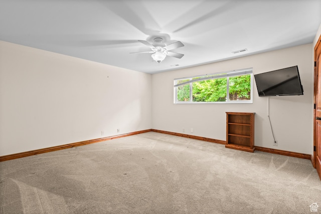 3020 Cherokee Ln, Provo, UT 84604 - carpeted spare room with baseboards and a ceiling fan