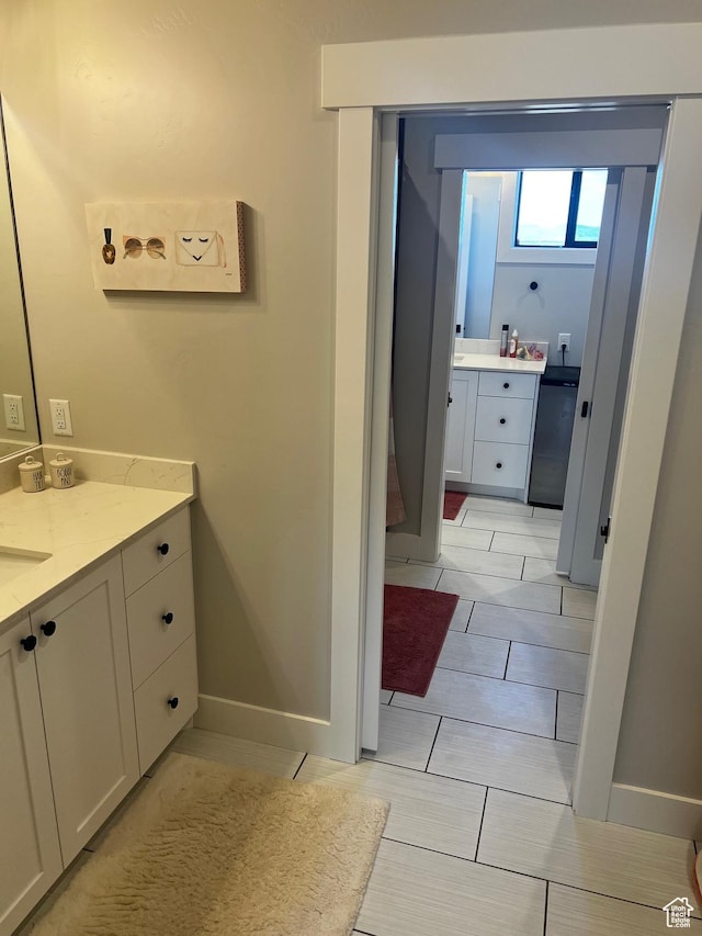 2346 Lake Cir, Preston, ID 83263 - bathroom featuring vanity and tile patterned floors