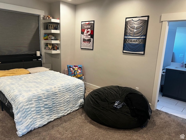 2346 Lake Cir, Preston, ID 83263 - carpeted bedroom with a sink and baseboards
