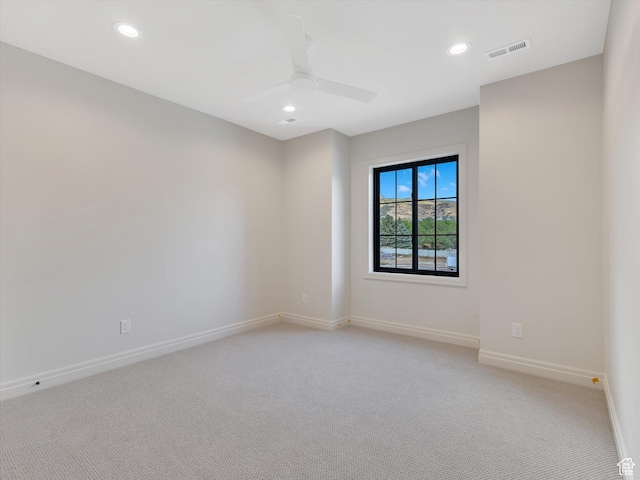 1395 N 330 E Unit 3, Orem, UT 84057 - empty room featuring light carpet, recessed lighting, and a ceiling fan