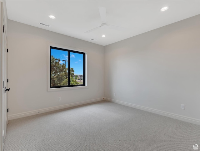 1395 N 330 E Unit 3, Orem, UT 84057 - unfurnished room featuring light colored carpet, recessed lighting, and a ceiling fan