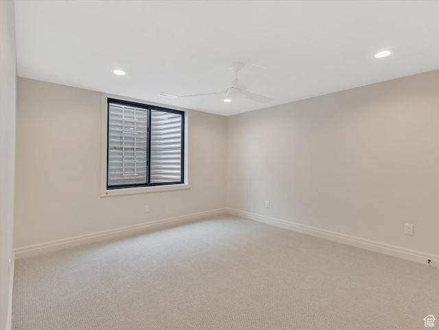 1395 N 330 E Unit 3, Orem, UT 84057 - spare room featuring light colored carpet, recessed lighting, and a ceiling fan