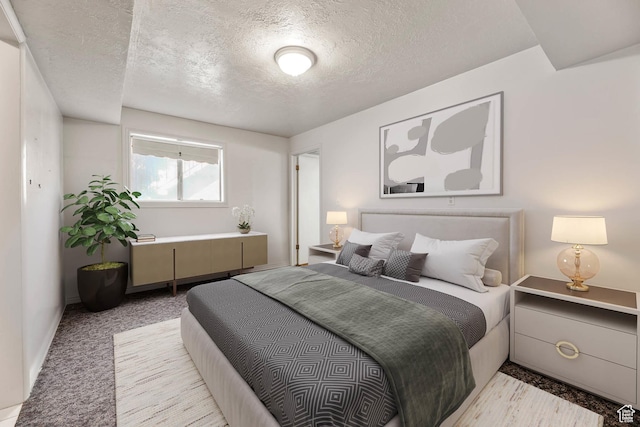 8614 S Buena Vista Dr E, Sandy, UT 84094 - bedroom with a textured ceiling and light carpet