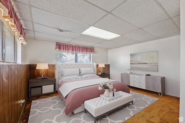8614 S Buena Vista Dr E, Sandy, UT 84094 - bedroom with a drop ceiling and carpet