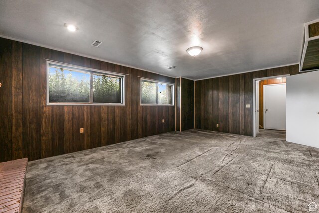 8614 S Buena Vista Dr E, Sandy, UT 84094 - spare room with carpet floors and wood walls